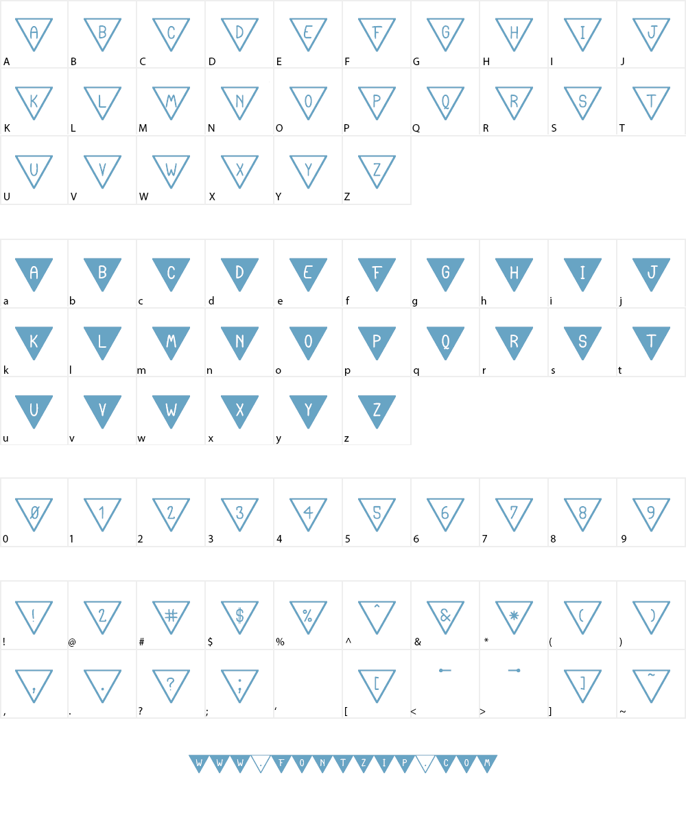The South Flag St Font Character